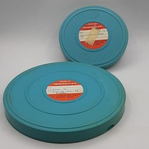 Vintage Dual 8 Reel & Can Set Permaflex 8 mm Christmas Noel 70's Florida 1979